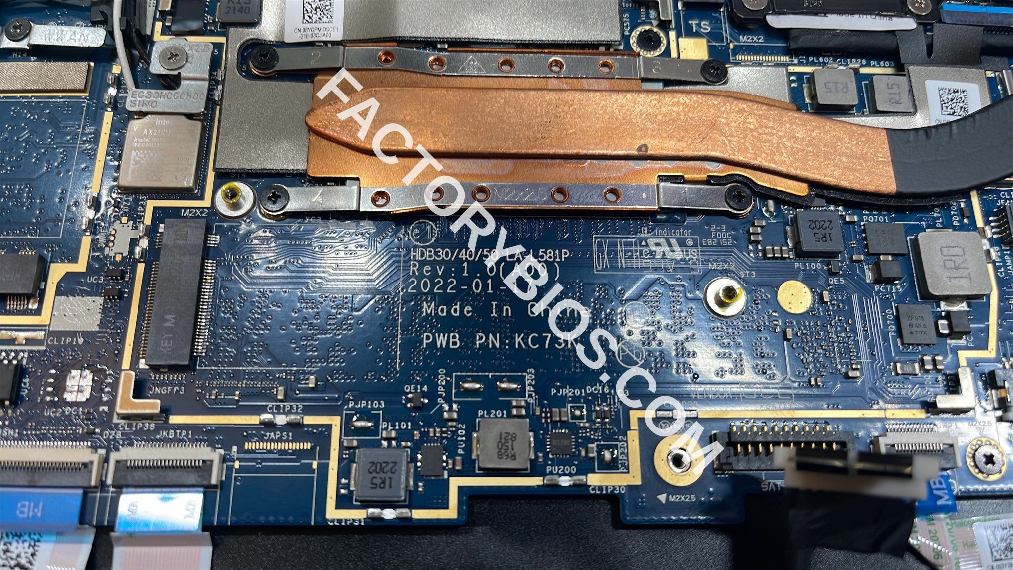 Dell LATITUDE 7530 - DELL LATITUDE 7530 HDB30-40-50 LA-L581P  REV 3.0  A02 2022-06-02 COR LP PDF BDV FACTORY BIOS - Image 1