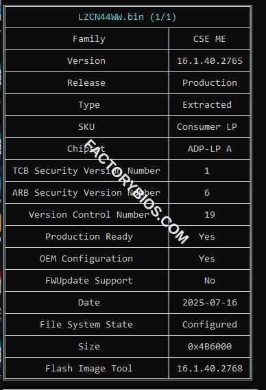 Lenovo Lenovo LOQ 15IRH8 - Lenovo LOQ 15IRH8 ILG10 LA-M542P Rev 1.0 2022-11-25 SRMAQ LZCN44WW LZCN44 FACTORY BIOS - Image 2