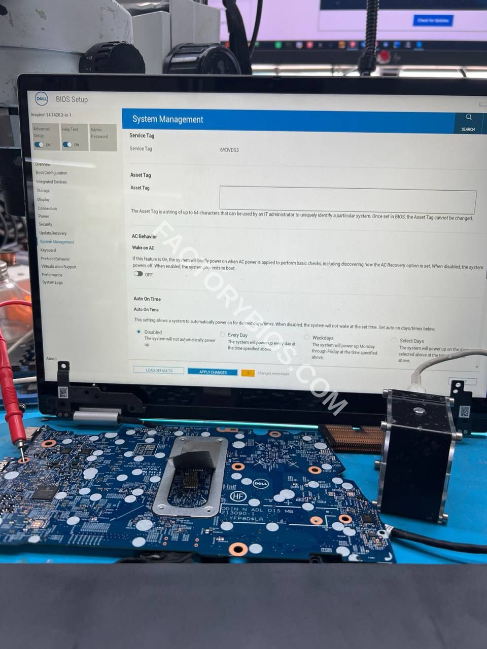 Dell Inspiron 14 7420 2-in- - Dell Inspiron 14 7420 2-in-1 SRLFT CON LP ODIN N ADL DIS MB 213090-1 YFP8D$LA FACTORY BIOS - Image 1