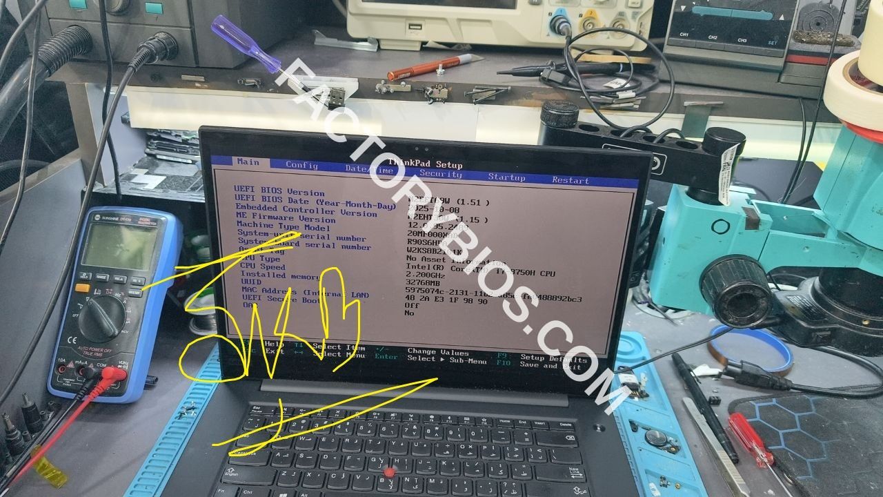 Lenovo Lenovo Thinkpad X1 Extreme 1st Gen - Lenovo Thinkpad X1 Extreme 1st Gen Type 20MF LPM-1 MB 17870-1 N2EET CON H DIRECT UNLOCK CSME12 FACTORY BIOS - Image 3