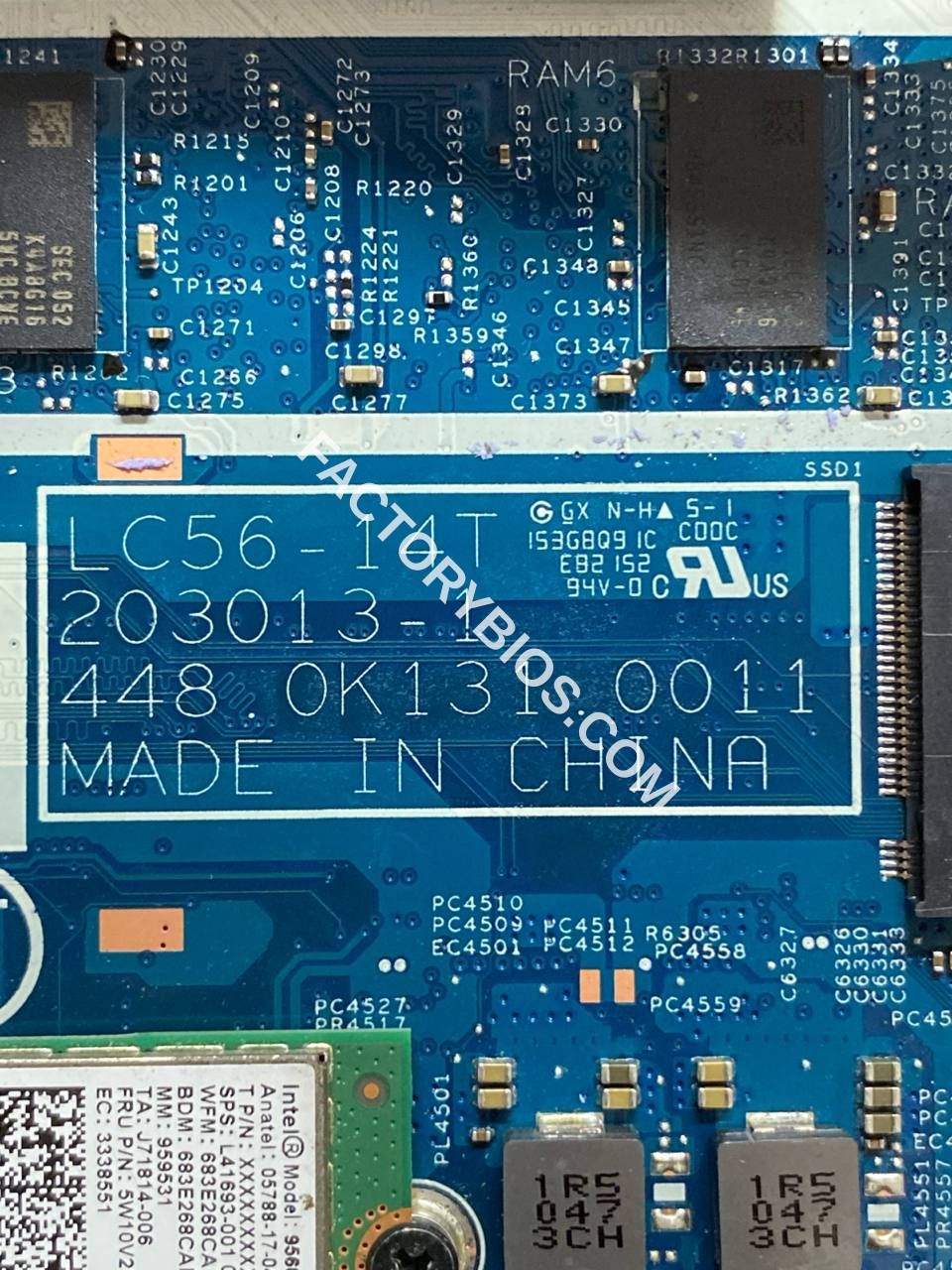 Lenovo Lenovo IdeaPad Flex 5 14ITL05 Type 82HS - Lenovo IdeaPad Flex 5 14ITL05 Type 82HS LC56-14T 203013-1  i5-1135G7 FXCN49WW FACTORY BIOS - Image 1