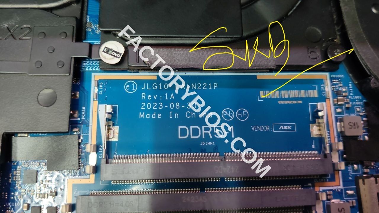 Lenovo Lenovo LOQ 15IAX9 - Lenovo LOQ 15IAX9 JLG10-LA-N221P Rev 1A 2023-08-30 SRLGN 12th Gen 15-12450HX NECN50 NECN50WW EC FACTORY BIOS  - Image 1