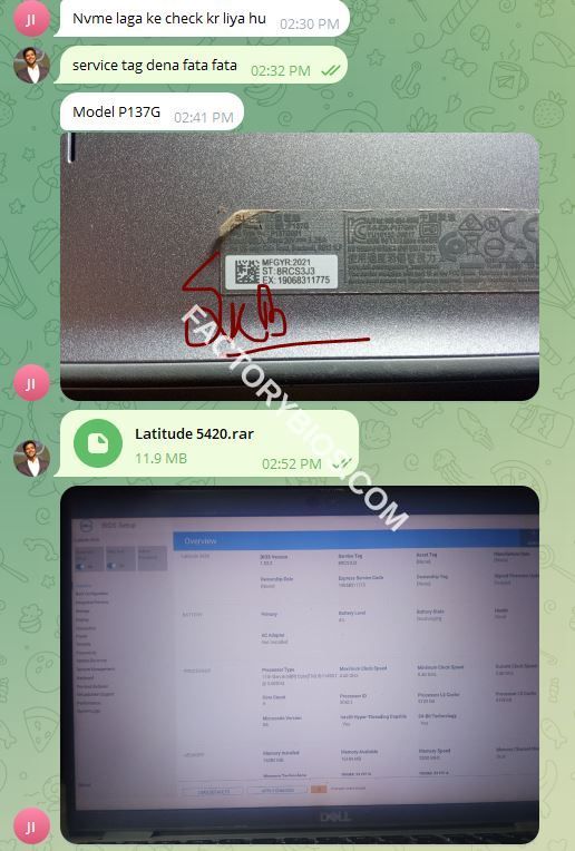 Dell Latitude 5420 - DELL Latitude 5420 SRK03 COR LP GDF40 LA-K491P Rev2.0 (A01) 2020-11-16 FACTORY BIOS - Image 3