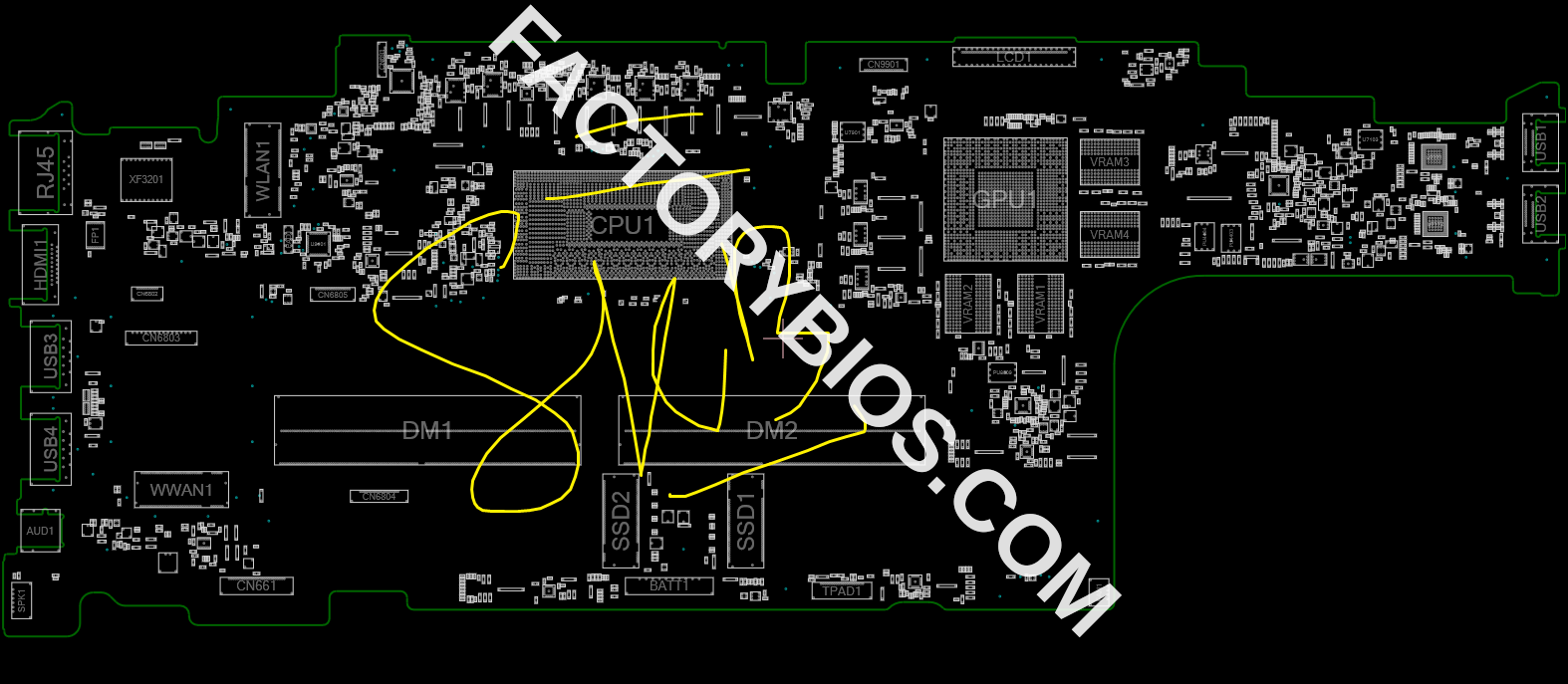 Dell Precision 3590 3591 - DELL Precision 3590 3591  223092-1 ADL CSME16 64 MB BOARDVIEW  FACTORY BIOS  - Image 2