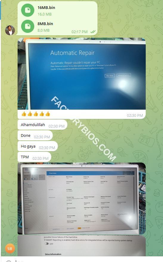 Dell  Inspiron 5402  - DELL Inspiron 5402 MKB N TGL 8L MB 19861-1 KTKHP$CA SRK05 CON LP TGP B GRAPHICS FK5BD73 8MB 16MB FACTORY BIOS - Image 3