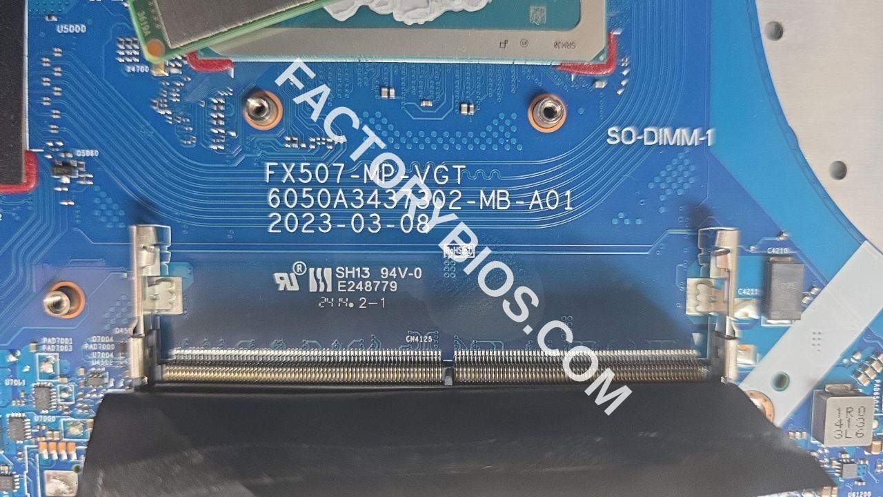 Asus ASUS FX507VV - ASUS FX507VV FX507-MP-VGT 6050A3437302-MB-A01 SRMJ0 FACTORY BIOS  - Image 1