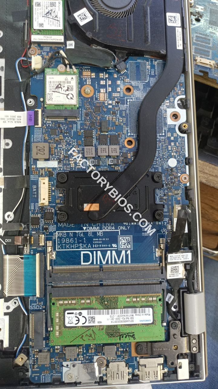 Dell  Inspiron 5402  - DELL Inspiron 5402 MKB N TGL 8L MB 19861-1 KTKHP$CA SRK05 CON LP TGP B GRAPHICS FK5BD73 8MB 16MB FACTORY BIOS - Image 2