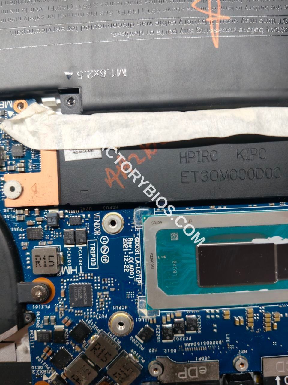Dell DELL XPS 13 Plus 9320 ADL - DELL XPS 13 Plus 9320 ADL GDO31 LA-L071P Rev 1.0 (A0O) 2021-12-22 SRLD9 6LWLJR3 FACTORY BIOS - Image 1