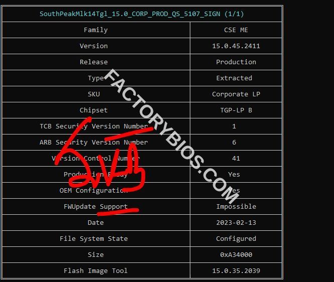Dell  Latitude 5430 TGL - Dell Latitude 5430 TGL CON COR LP HDB42 LA-L592P Rev 1.0 (A00) 2022-01-13 SPI1 32MB 11th GEN FACTORY BIOS - Image 3