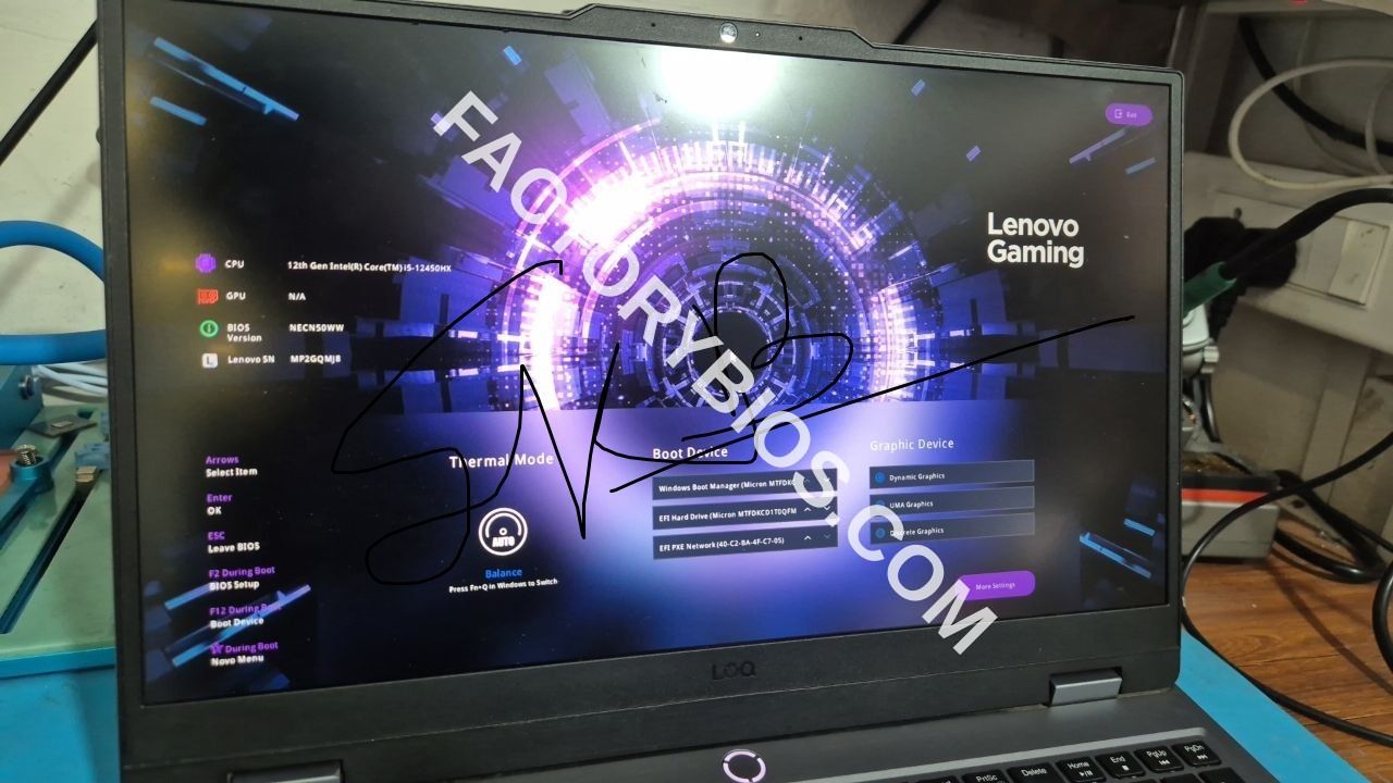 Lenovo Lenovo LOQ 15IAX9 - Lenovo LOQ 15IAX9 JLG10-LA-N221P Rev 1A 2023-08-30 SRLGN 12th Gen 15-12450HX NECN50 NECN50WW EC FACTORY BIOS  - Image 2