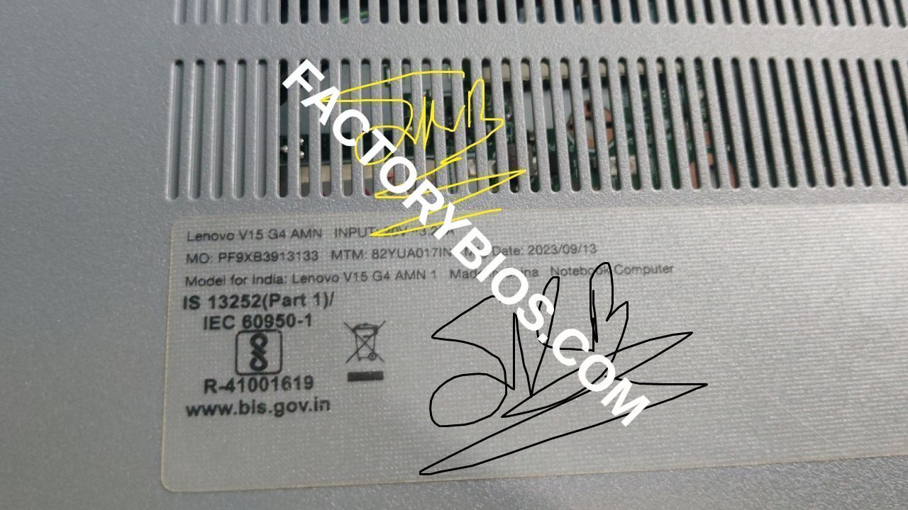Lenovo Lenovo V15 G4 AMN - LENOVO Lenovo V15 G4 AMN  Type 82YU  AMD RYZEN 3 L1CN38WW NM-F051 REV 1.0 PDF BDV FACTORY BIOS  - Image 3